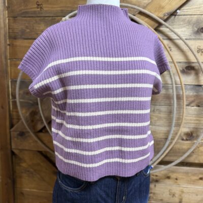 Womens Ee:some S/S Sweater-Plum