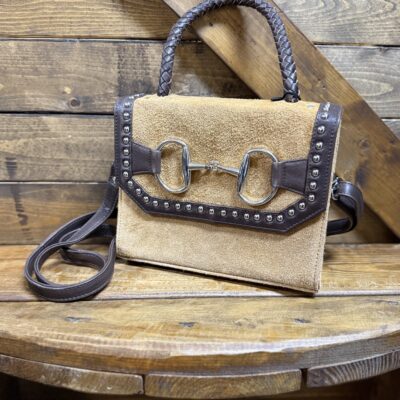 American Darling Sueded Bit Handbag-Tan/Brown