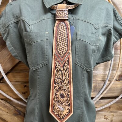American Darling Leather Tie-Tooled Florals