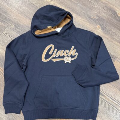 Boys Cinch Fleece Hoodie-Navy