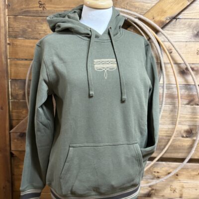 Womens Ariat Treaded Hoodie-Ivy Green