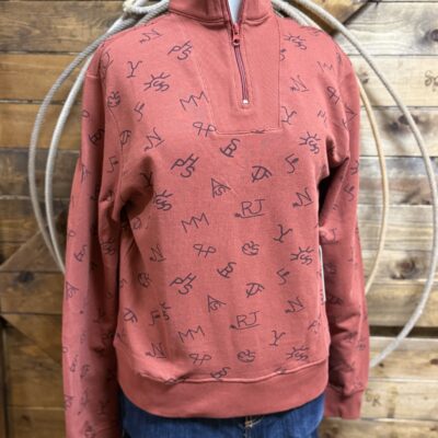Womens Panhandle Slim Ranch Pullover-Mauve Brands