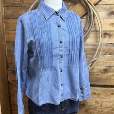 Womens 2FlyCo Call It Classics L/S Denim Pearl Snap