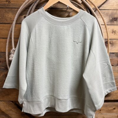 Womens Kimes Ranch Addy S/S Sweater-Sage Green