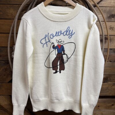 Womens Outback Howdy Sweater-Cream