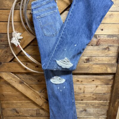 Womens Ariat Perfect Rise Wide Leg Jean-Flipside Medium Wash