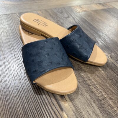 Agave Sky Eva Slide-Denim Ostrich