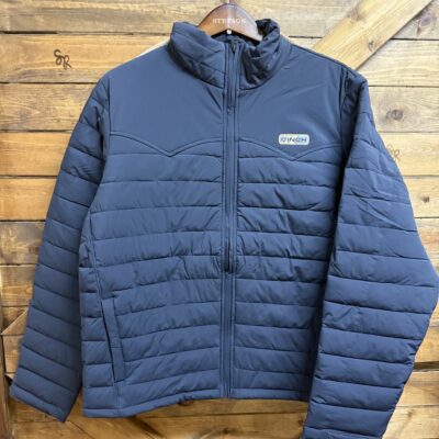 Mens Cinch Ripstop Quilted Jacket-Navy