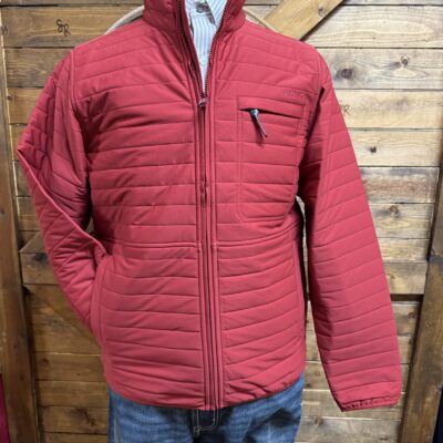 Mens Ariat Wylie Jacket-Red Dalia