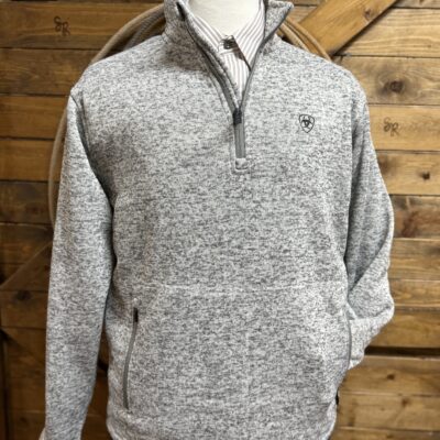 Mens Ariat Caldwell 1/4 Zip Pullover-Nulla Heather
