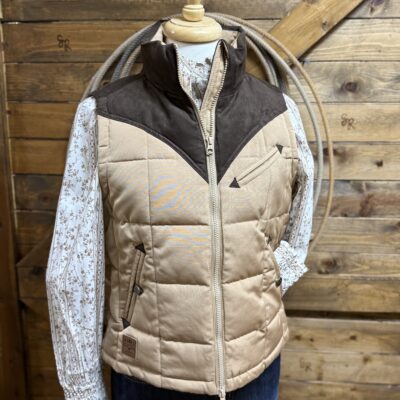 Womens Kimes Ranch Lenora Vest-Coffee Block