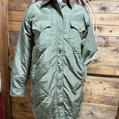 Womens Ariat Dilon Parka-Ivy Green/Chicory Coffee