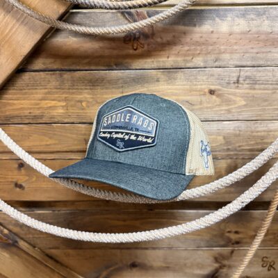 Saddle Rags Cowboy Capital Patch Cap - Gray/Tan
