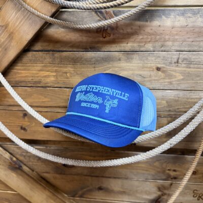 Saddle Rags Keepin' Stephenville Western Foam Trucker Cap - Blue