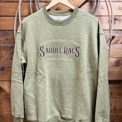 Saddle Rags Crew Sweatshirt - Green/Brown