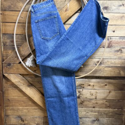 Womens Stetson Mid Rise Wide Leg Jean-Dark Wash