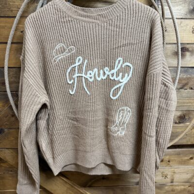 Womens Ee:some Howdy Sweater-Coco
