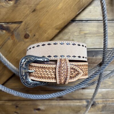Challenger Roughout Belt w/Buckstitch
