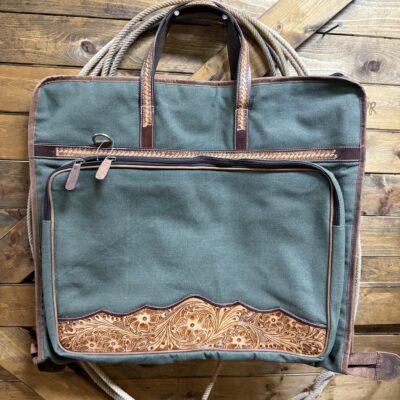 Challenger Garment Bag- Hunter Green Canvas